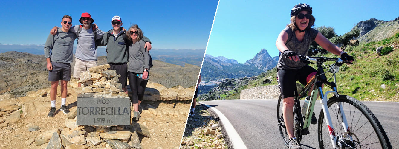 Hiking and Cycling holiday in Andalucia Spain