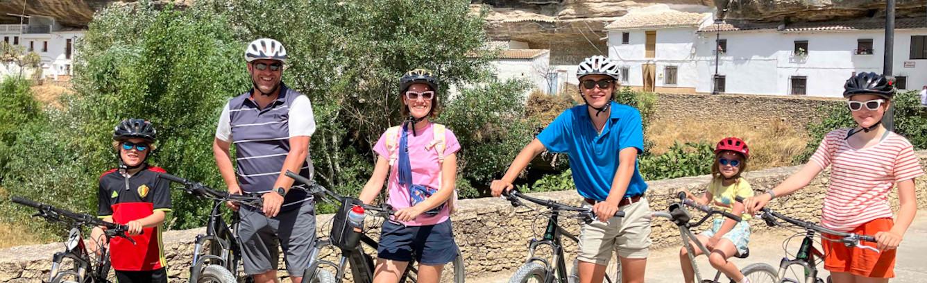 Family guided bike ride from Ronda Spain