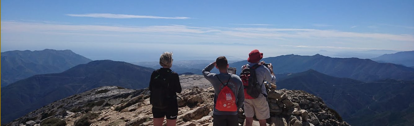 Hiking routes in the Sierra de las Nieves Andalucia Spain