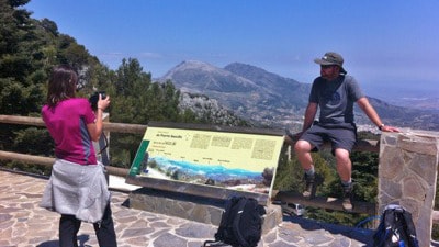 hikers on day tour from ronda