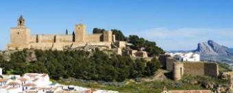 Antequera castle on day 2 of spain bike tour