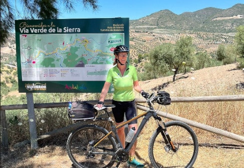 Leisure cycling tour in Spain and the via Verde de la Sierra