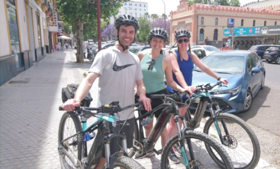 bike tour from Ronda to Sevilla on electric bikes in spain