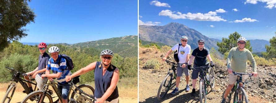 Mountain biking trails in Sierra de las Nieves