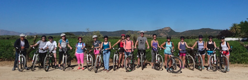 School trip for cycling to Setenil in Spain