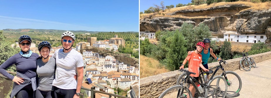 Bike tour spain to Setenil for families and all levels of rider