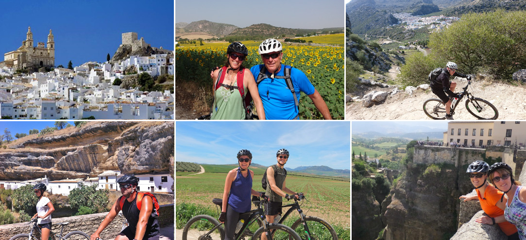 Discover the Sierras MTB tour in spain collage