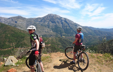 mountain biking in the sierra de las nieves