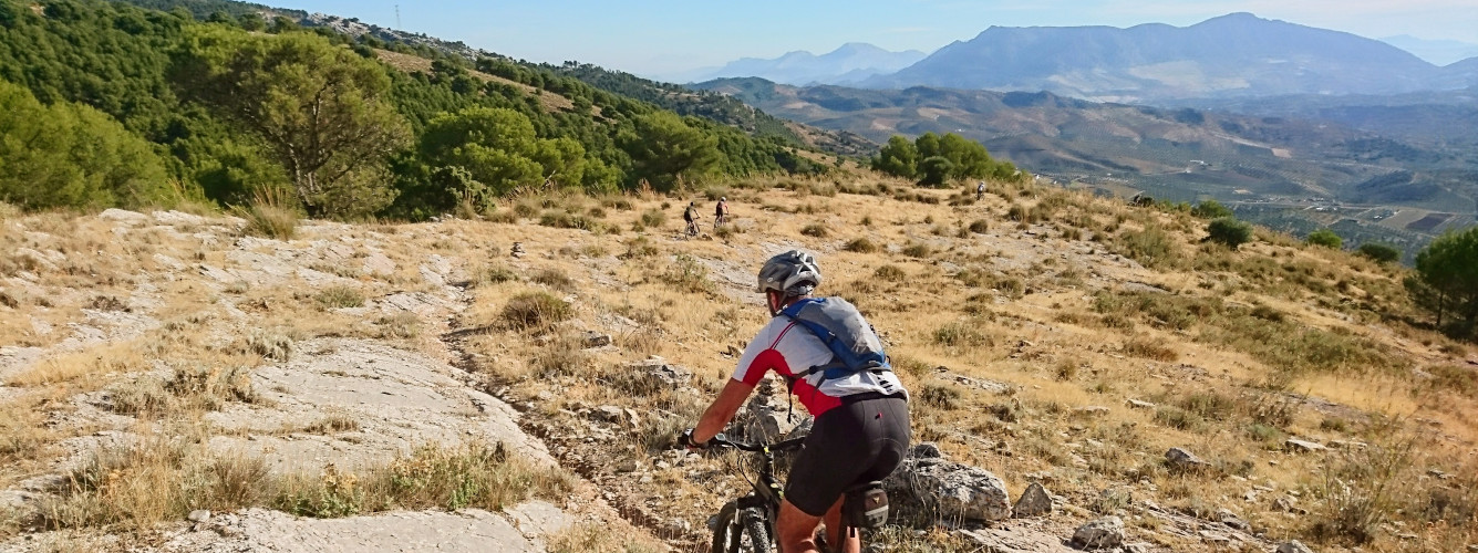 MTB riders on Mountain Biking Holiday in Spain