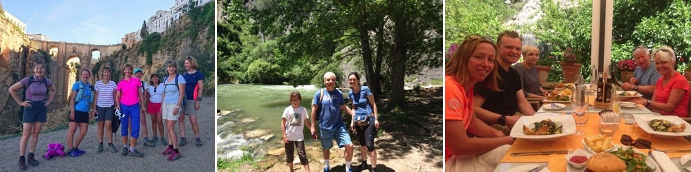 walking from ronda bridge to molino del santo