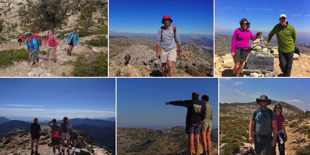 hiking tour up Torrecilla in Sierra de las nieves spain