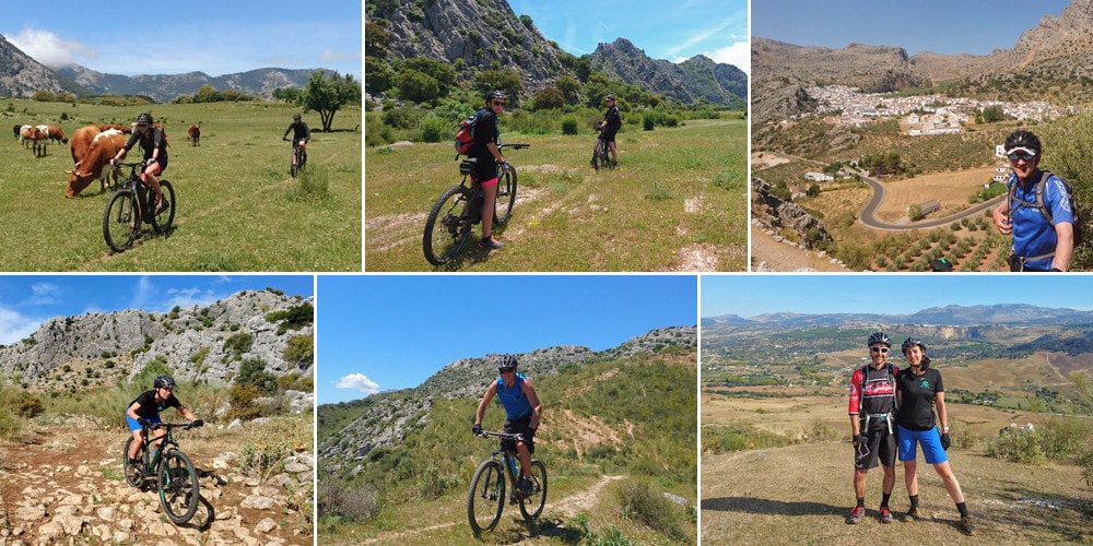 electric mountain bikers in grazalema and montejaque