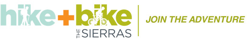 Hike and. bike logo and slogan join the adventure