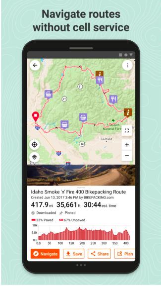 ride with gps on a phone