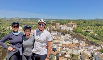 setenil de las bodegas on day 1 of cycling tour andalucia