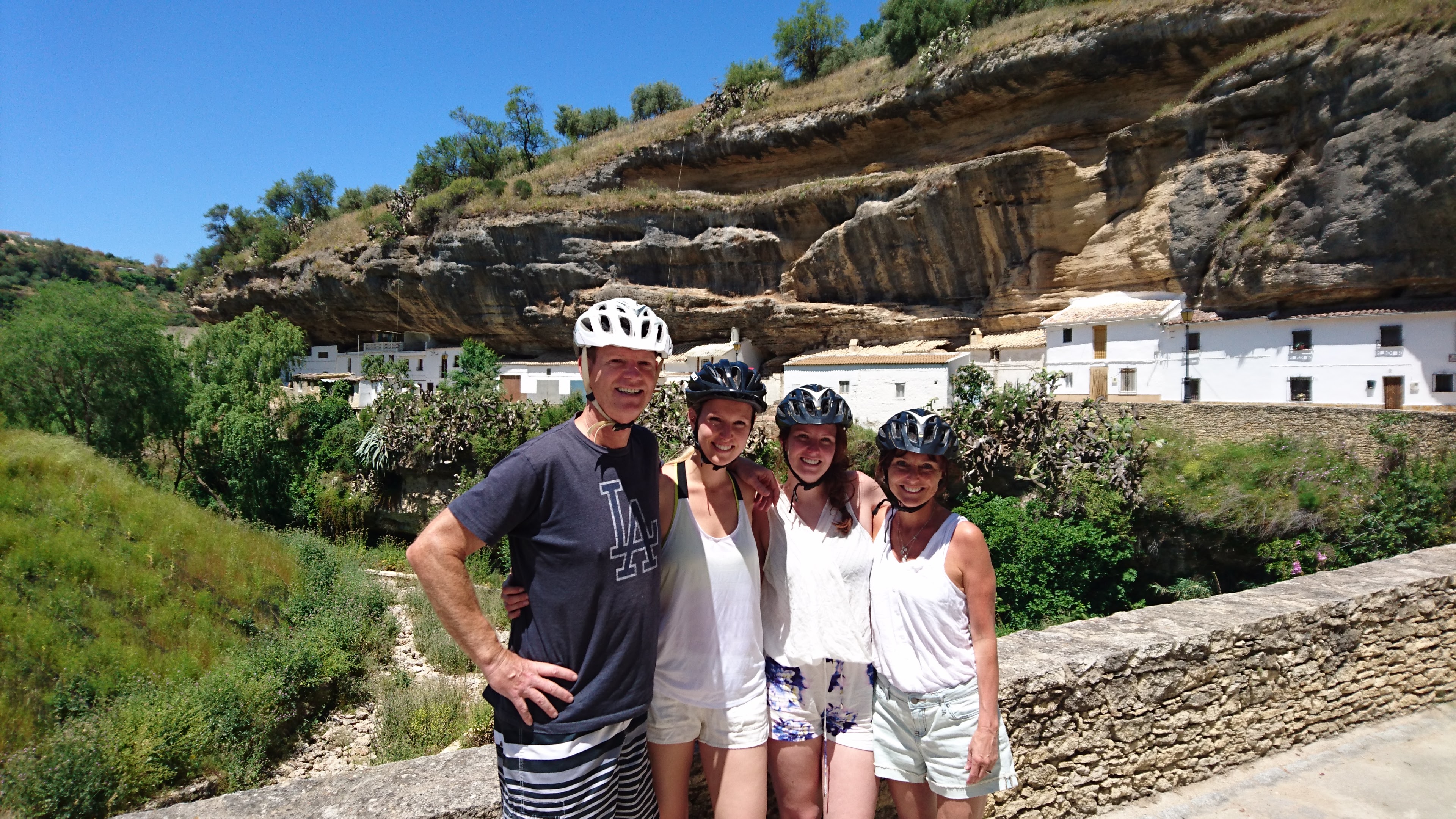 Family Bike ride to Setenil