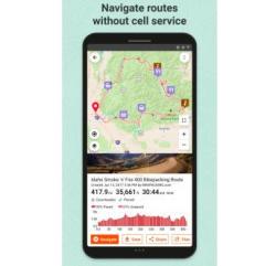 Navigation app with cycling and MTB routes in Spain