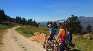 riding in the genal valley on electric mountain bikes in andalucia, spain