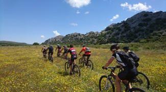 guided mountain bike rides in the grazalema natural park in andalucia, spain