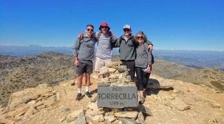 walking to the top of Torracilla Sierra de las Nieves in Andalucia Spain