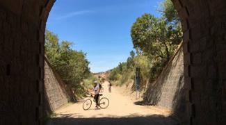 cycling the via verde de la sierra in andalucia, spain