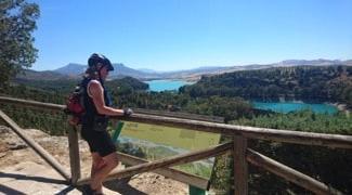 road cycling tour in Andalucia Spain from ronda to el burgo and lakes of elchorro