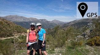 electric bike ride cycling to Genal Valley and Jimera White villages of the Serrania de Ronda in Andalucia Spain