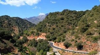 road cycling tour in Andalucia Spain in the genal valley near ronda