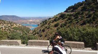 Road riding touring in Andalucia Spain