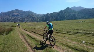 MTB tour through the Grazalema Natural park in Andalucia Spain
