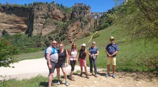 walkers on holiday in Ronda
