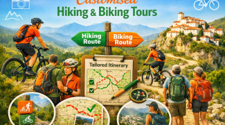 customised hiking and biking