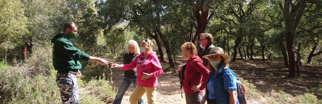 Nature walk in Sierra de las Nieves of Spain, Andalucia near Ronda