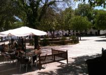 Ronda cafe square Ronda in the winter is a great place to ride mountain bikes XC