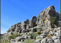 Limestone crags, Los Riscos, above Cartajima