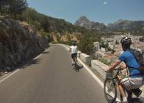Alternative route , riding out of and above Grazalema village Above Grazalema village by bike