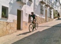 Arriving in Zahara Zahara by bike