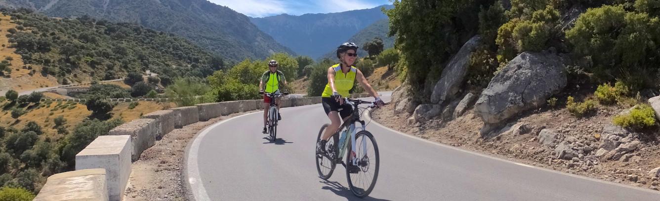self guided cycling tour riding in Andalucia Spain
