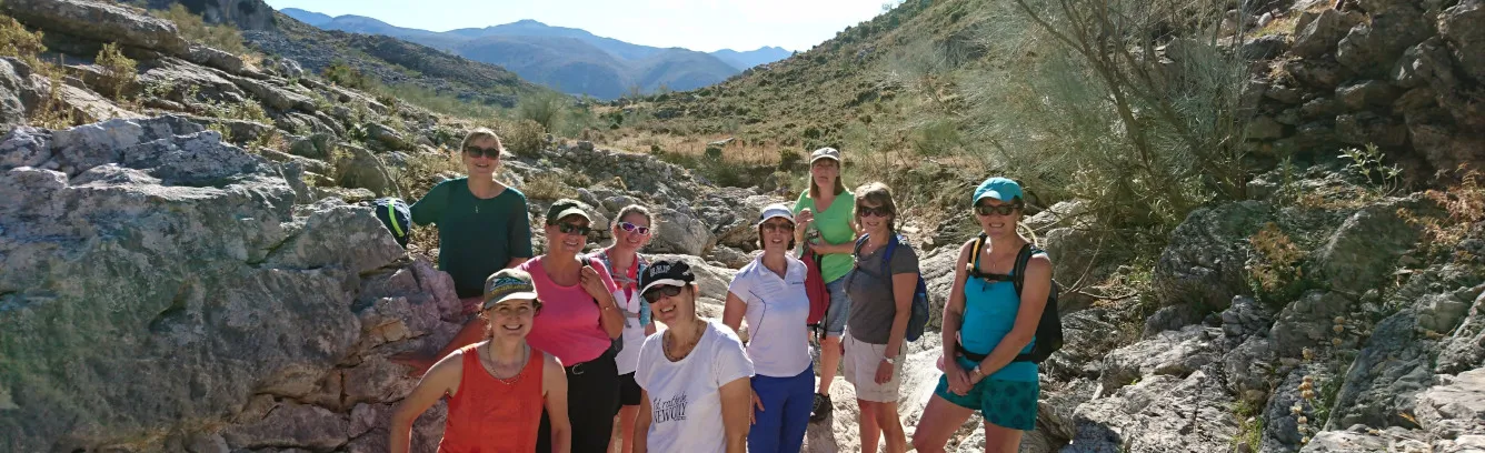 walking tour group in spain